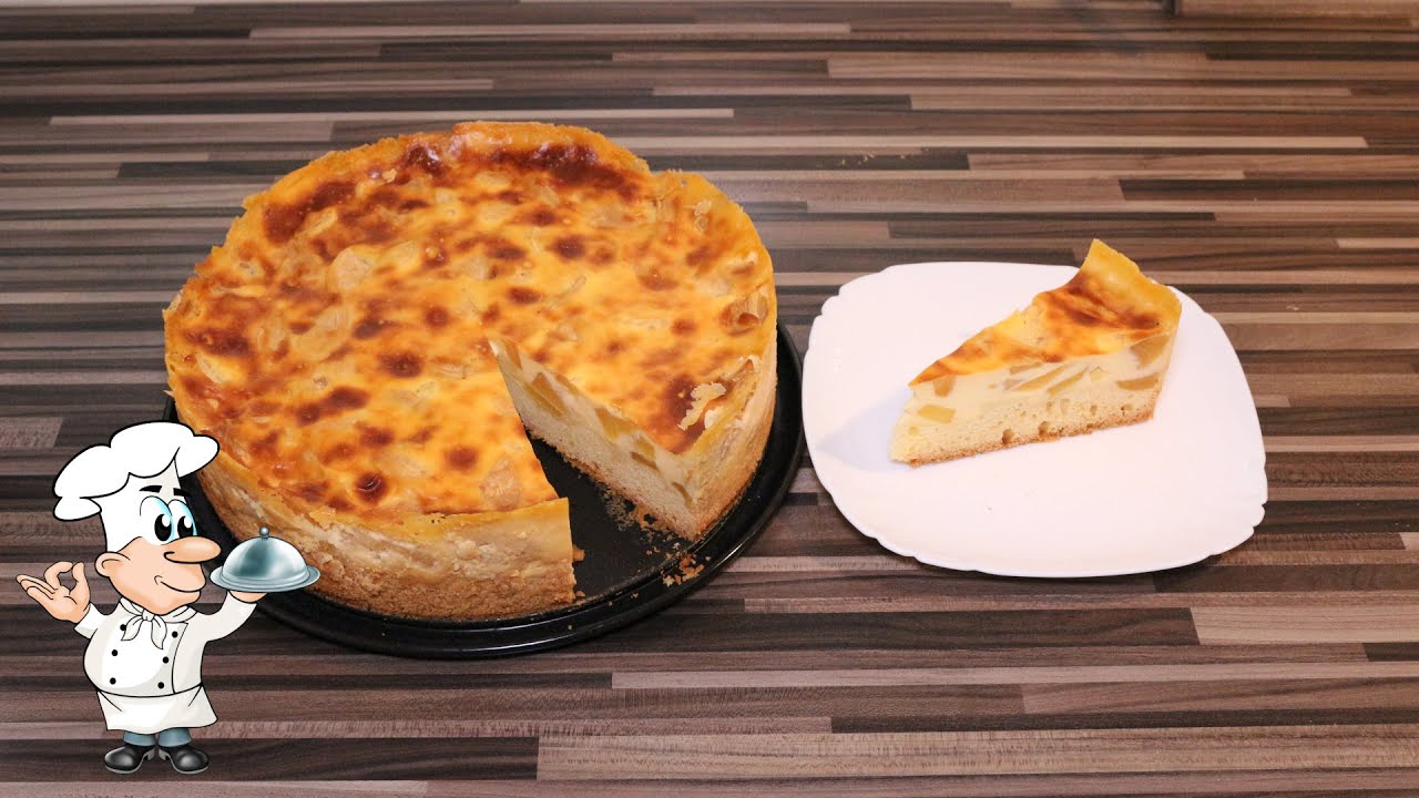 Bratapfelkuchen mit Pudding ..