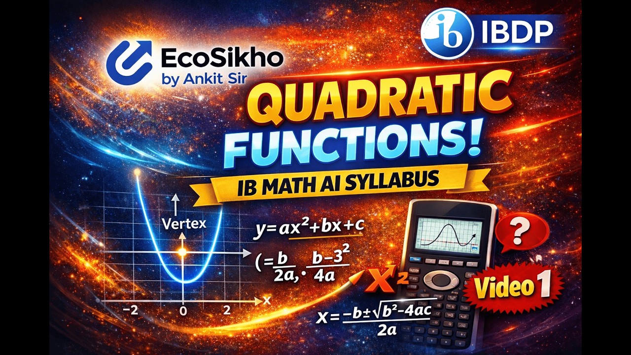 Quadratic Functions Made Easy | IB Math AI (IBDP) | Video 1