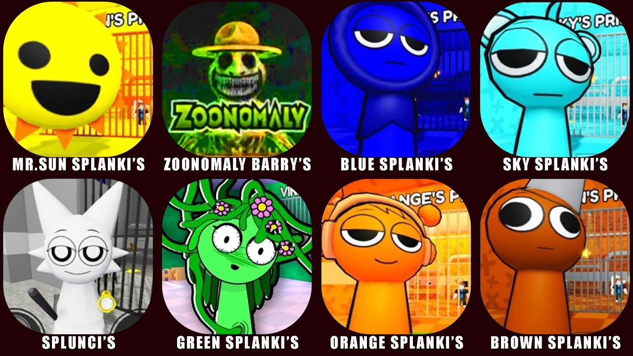 ROBLOX: MR. SUN SPLANKI'S, ZOONOMALY BARRY'S, BLUE SPLANKI'S, SKY SPLANKI'S, ROBLOX JUMPSCARES.
