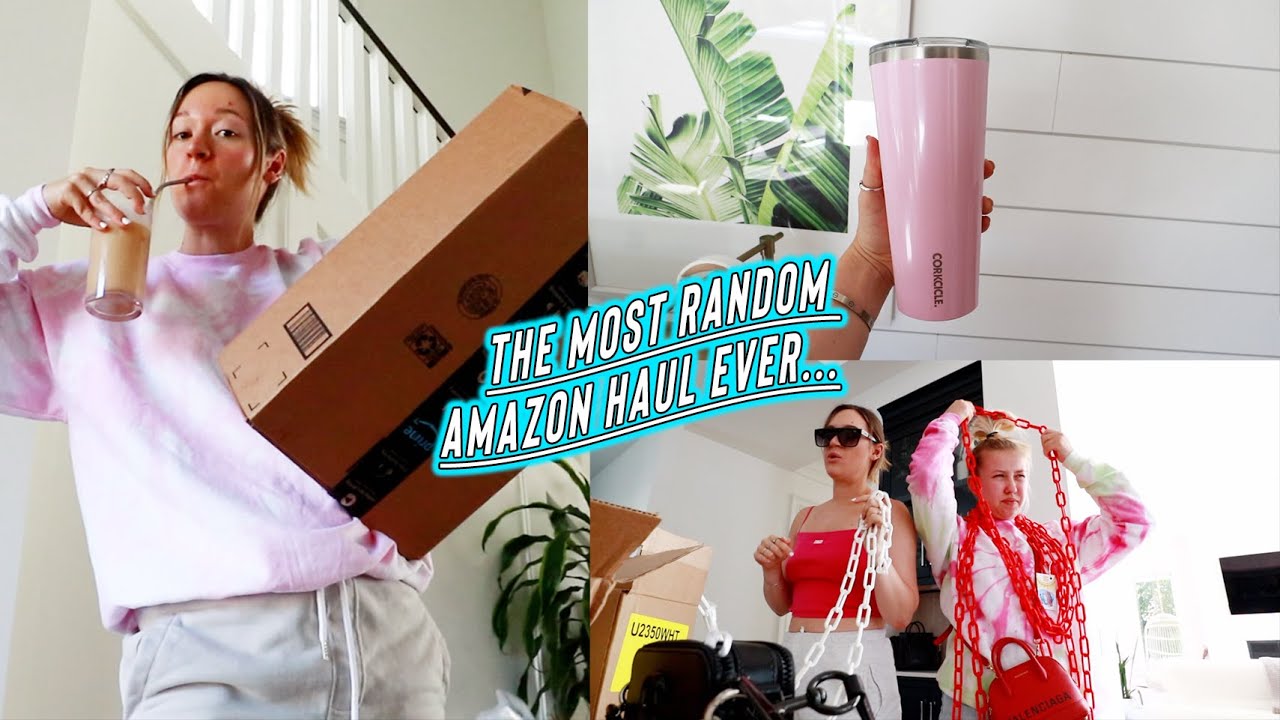the most random amazon haul + surprising my roommates!!