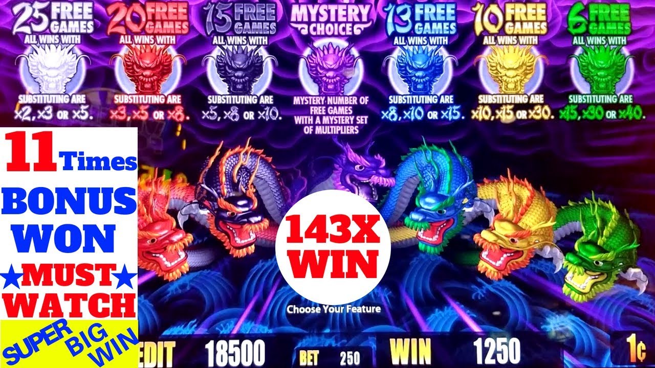 5 Dragons Rapid Slot Machine SUPER BIG WIN |★FANTASTIC SESSION★ 11 Times BONUS Won| NON STOP BONUSES