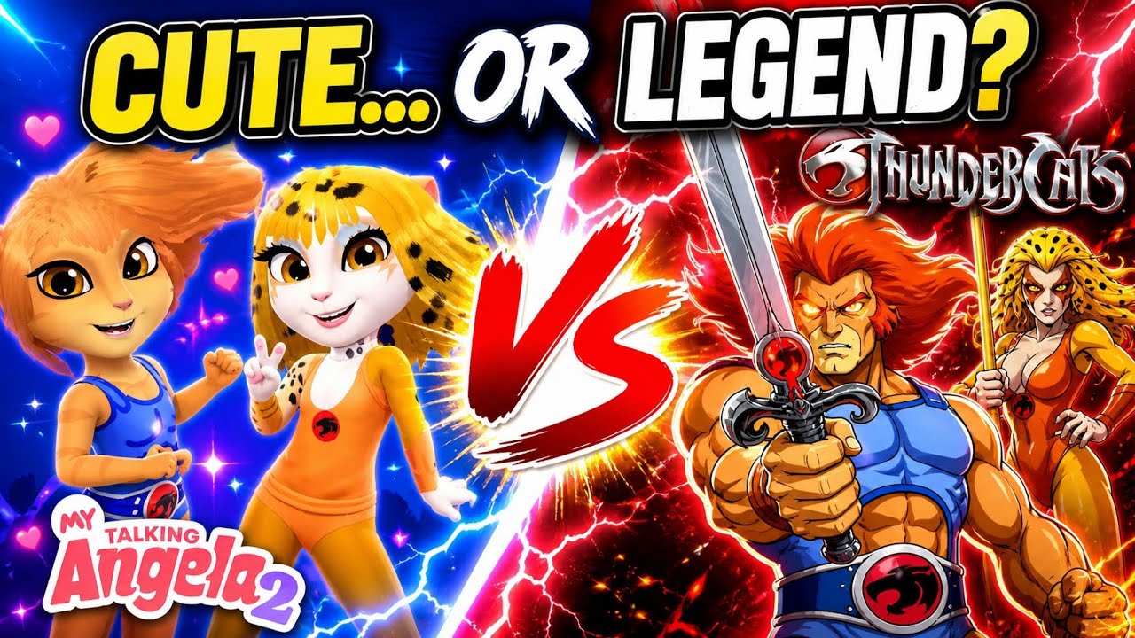 ⚡THUNDERCATS Cosplay Makeover in My Talking Angela 2! (Lion-O & Cheetara DIY)