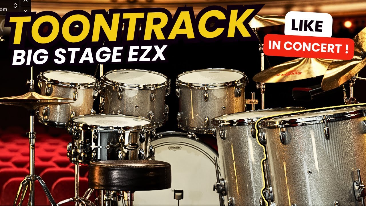 Toontrack Big stage EZX : sound like in concert ! All the presets, kits, snares and review