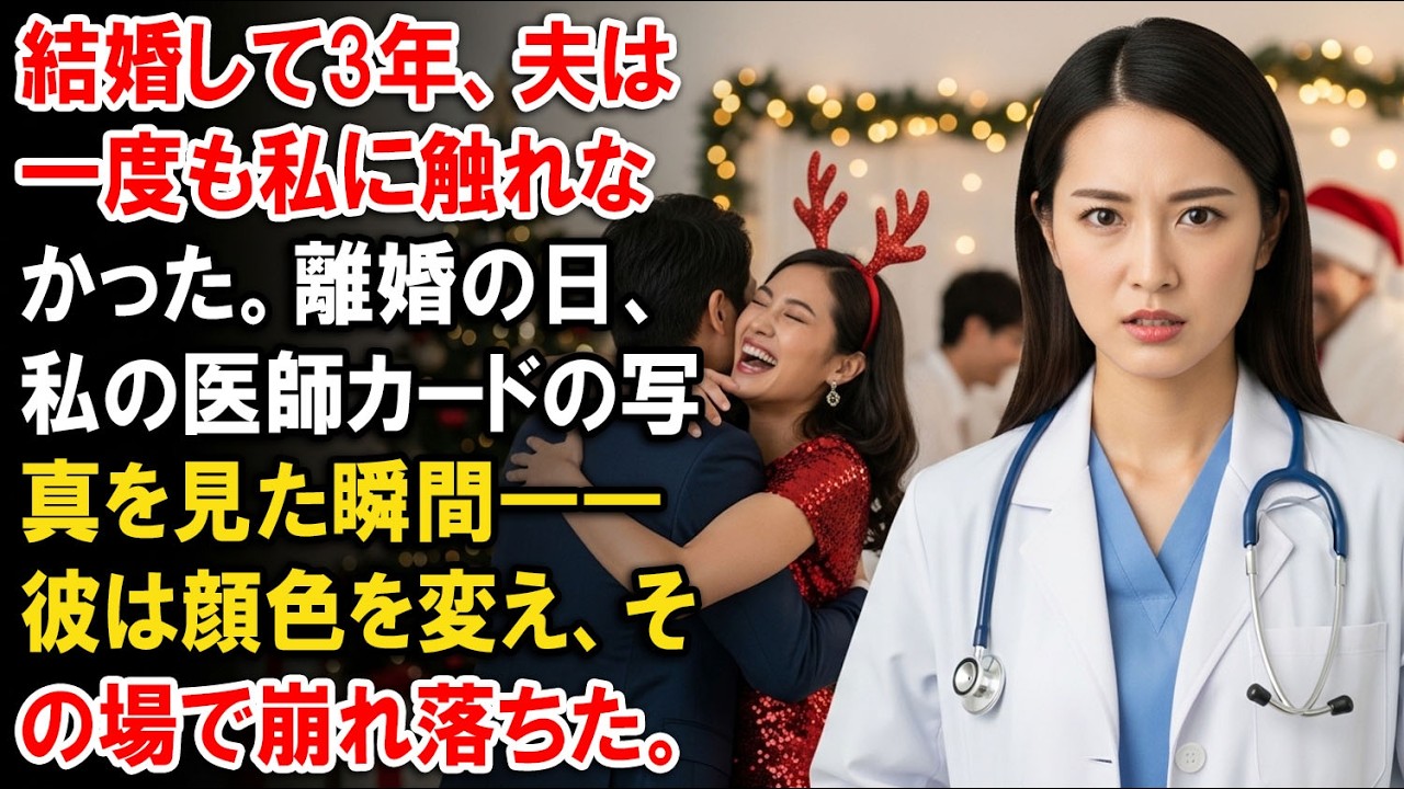 結婚して3年、夫は一度も私に触れなかった。離婚の日、私の医師カードの写真を見た瞬間――彼は顔色を変え、その場で崩れ落ちた。