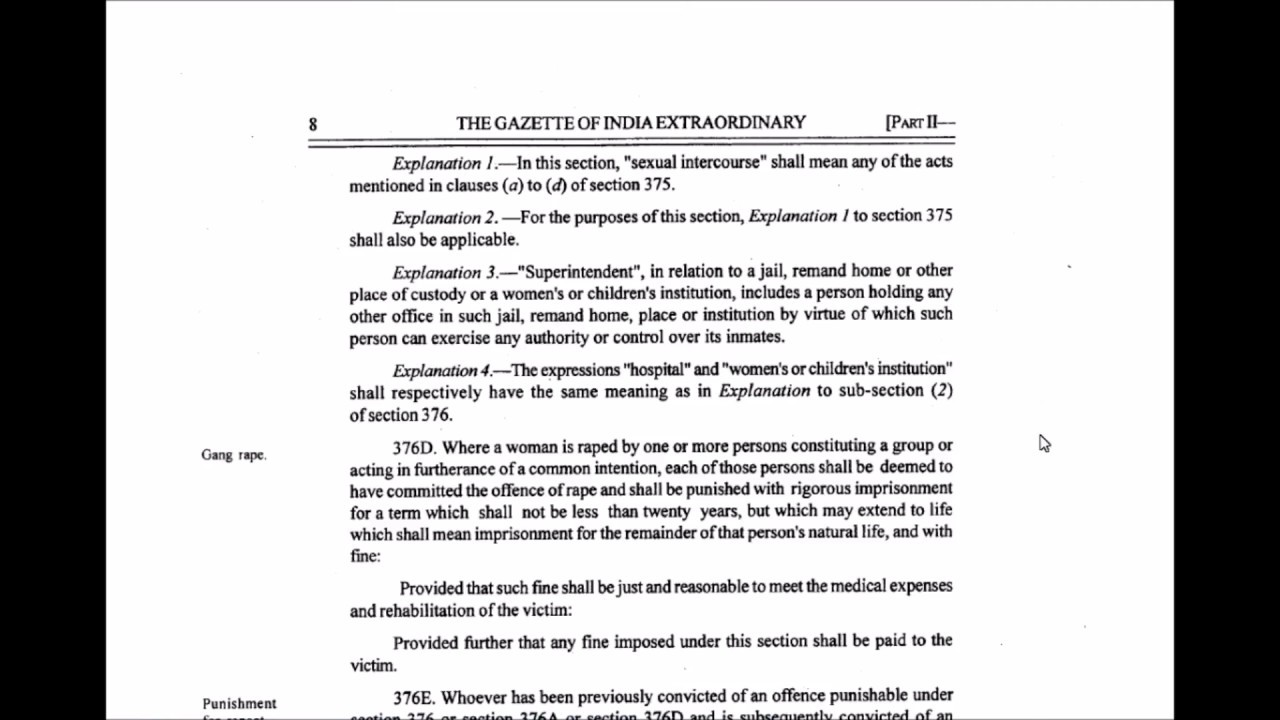 Criminal Law Amendment Act 2013