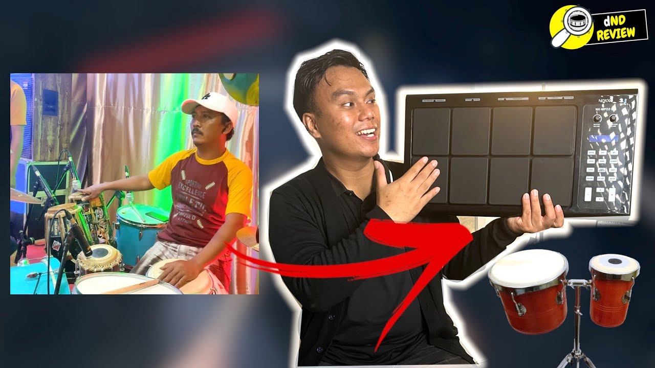 YOIQBALL MAIN KENDANG DANGDUT DI DRUM PAD ELEKTRIK NOKKU