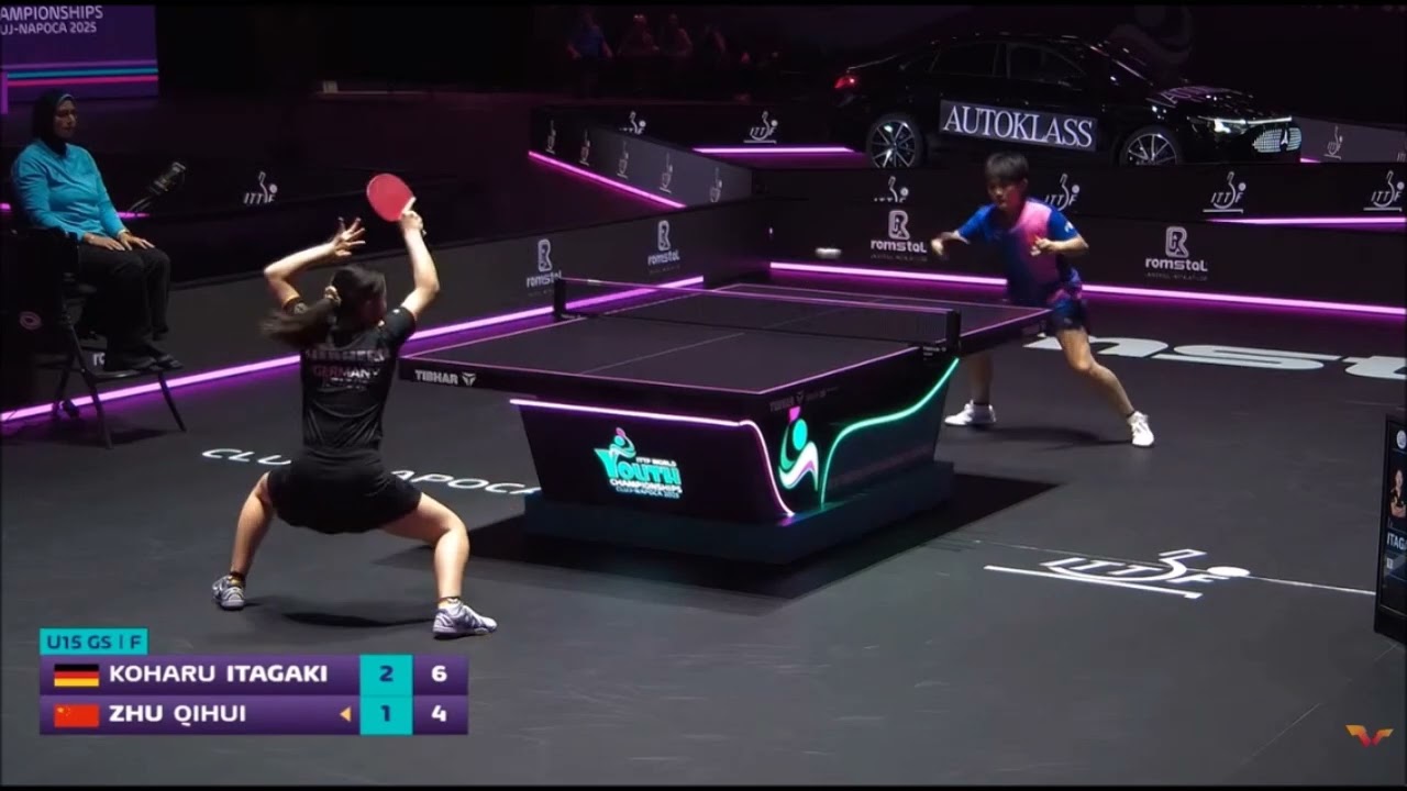 ITAGAKI Koharu vs ZHU Qihui | U15 girls singles final | ITTF World Youth Championships 2025