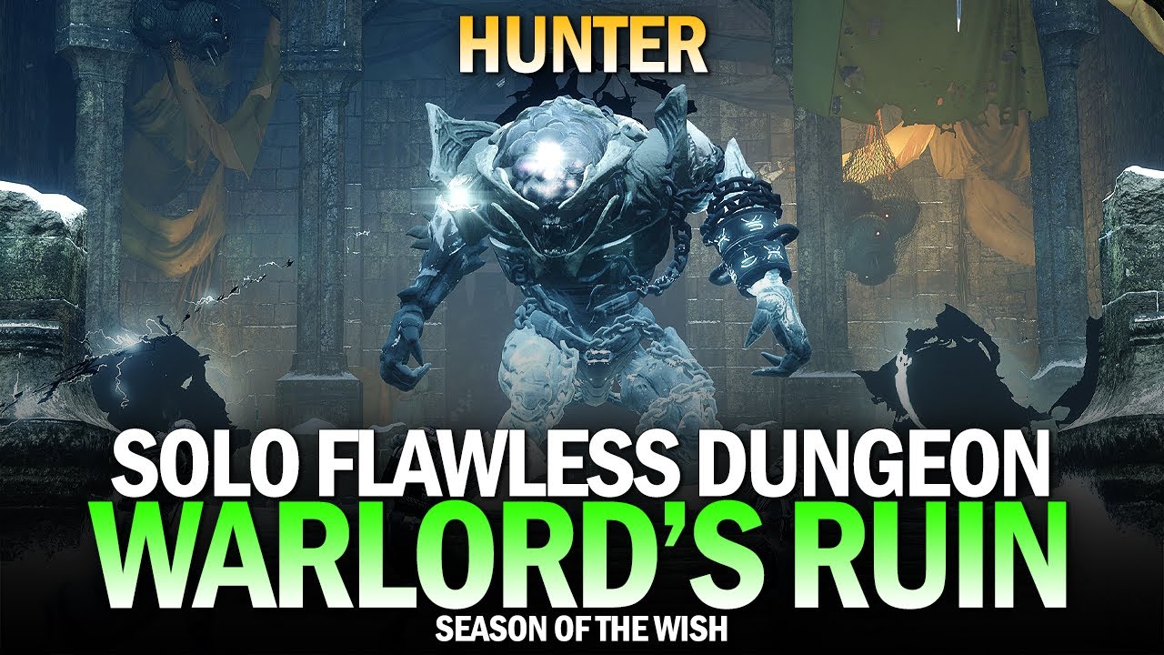Solo Flawless Warlord's Ruin Dungeon (Hunter) [Destiny 2]