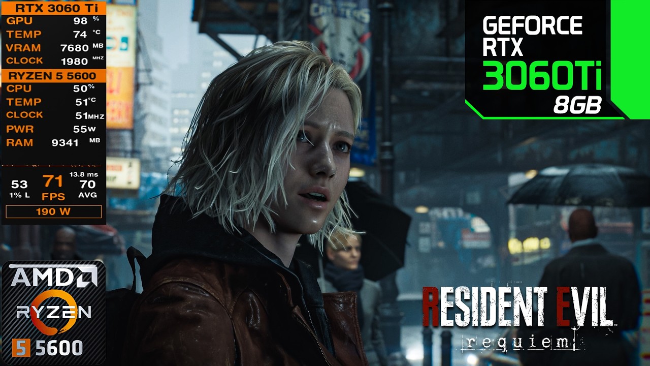 Resident Evil Requiem | RTX 3060 Ti + R5 5600 | All Settings | 1080P - 1440P FPS Benchmarks