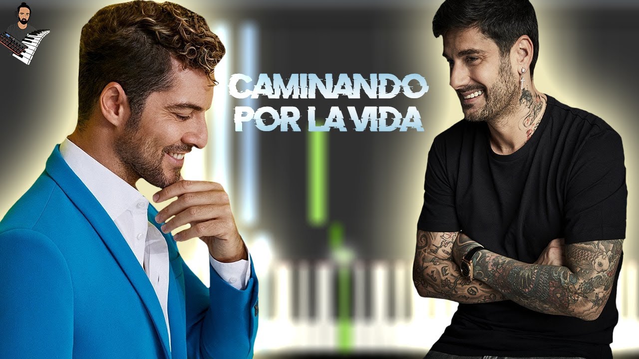 Melendi, David Bisbal - Caminando por la Vida | Piano Tutorial / Partitura / Karaoke / MIDI