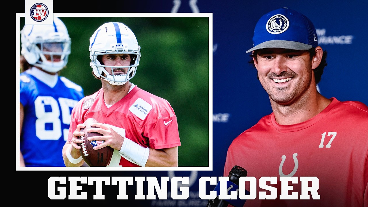 Colts QB Daniel Jones on Achilles' recovery, practice participation