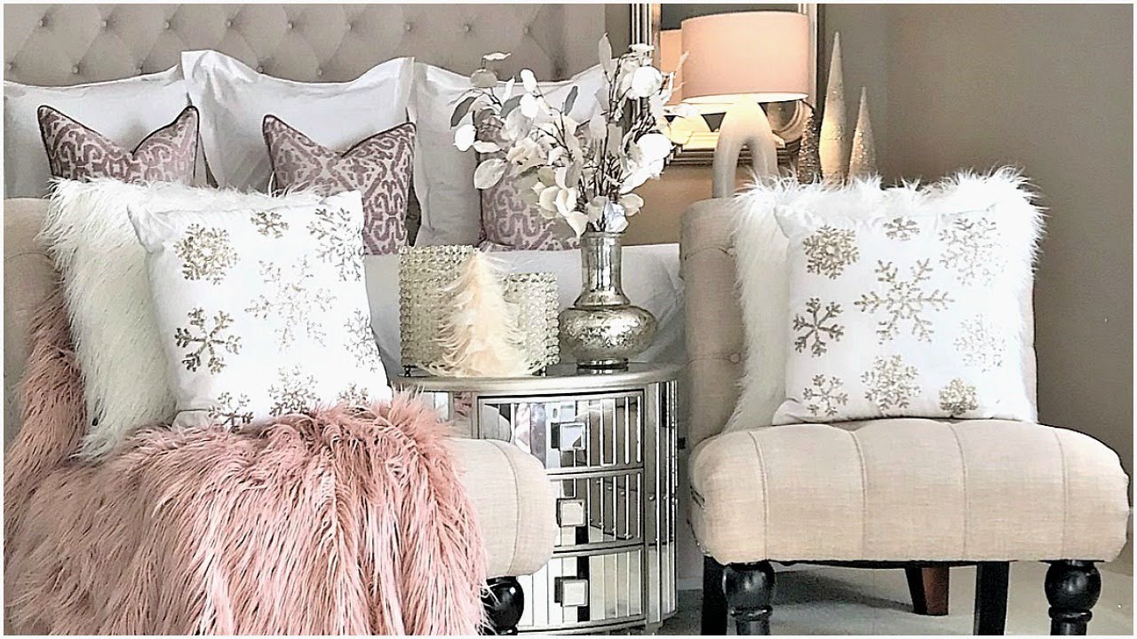 NEW! Luxury Master Bedroom Blush Pink Christmas Tour & Decor Ideas