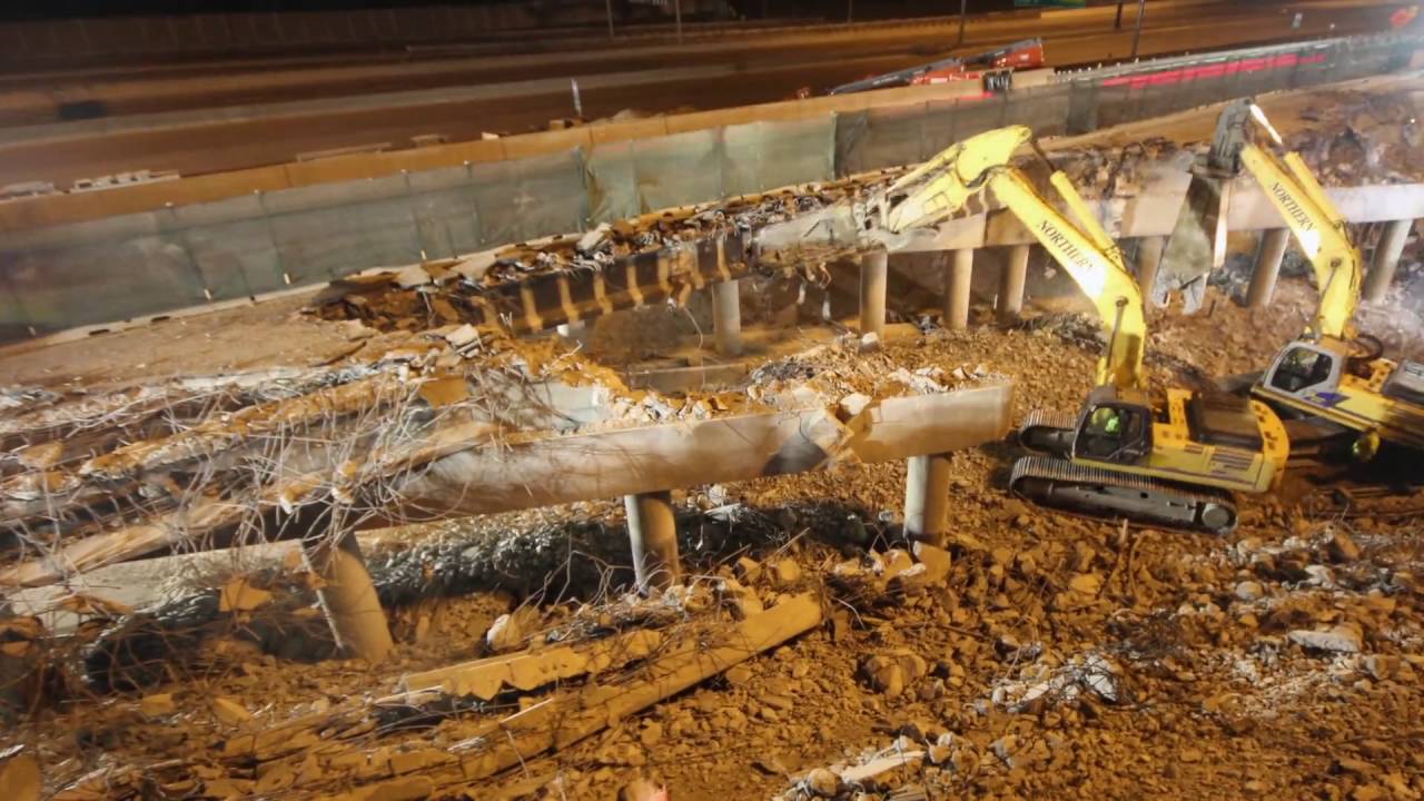 HWY  401 404 Interchange Bridge Demolition HD