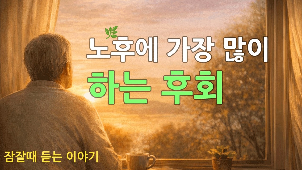 노후에 가장 많이 하는 후회 I 인생후반, 자기돌봄이 결정한다.