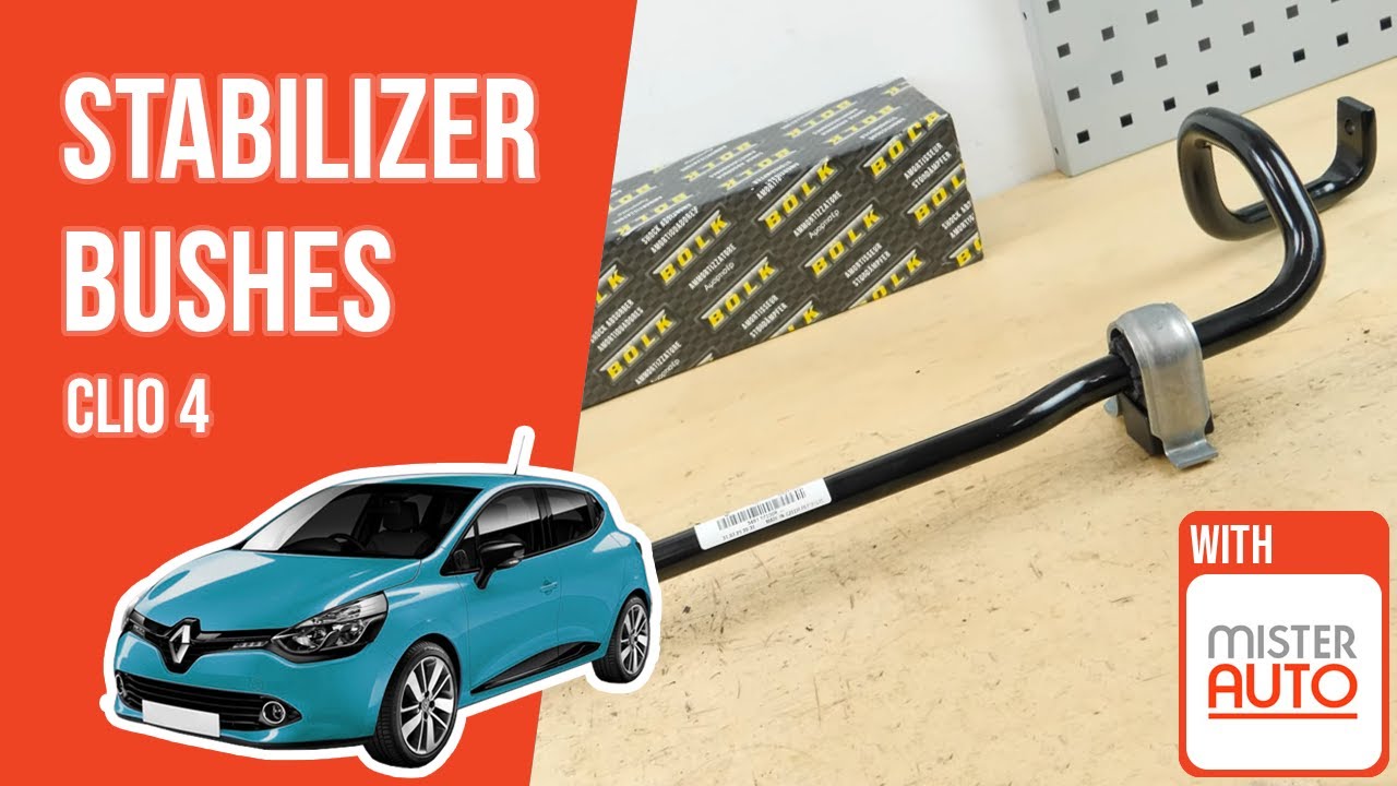 How to replace the stabilizer bushes Clio mk4 🚗