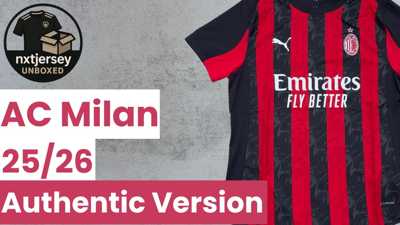 AC Milan (Authentic) Home 25/26 - Detail Shots, Fit Check & Unboxing