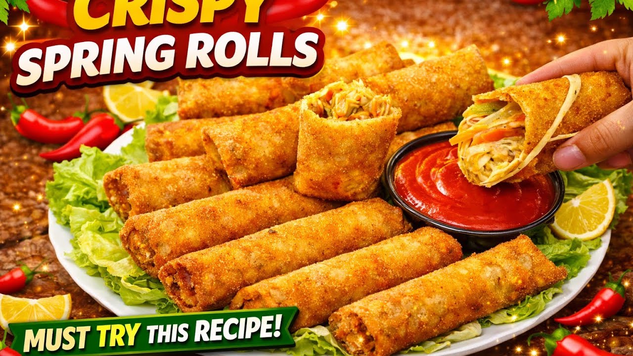 Better than Market Crispy Chicken Spring Rolls at Home | Perfect Iftar Snack Recipe