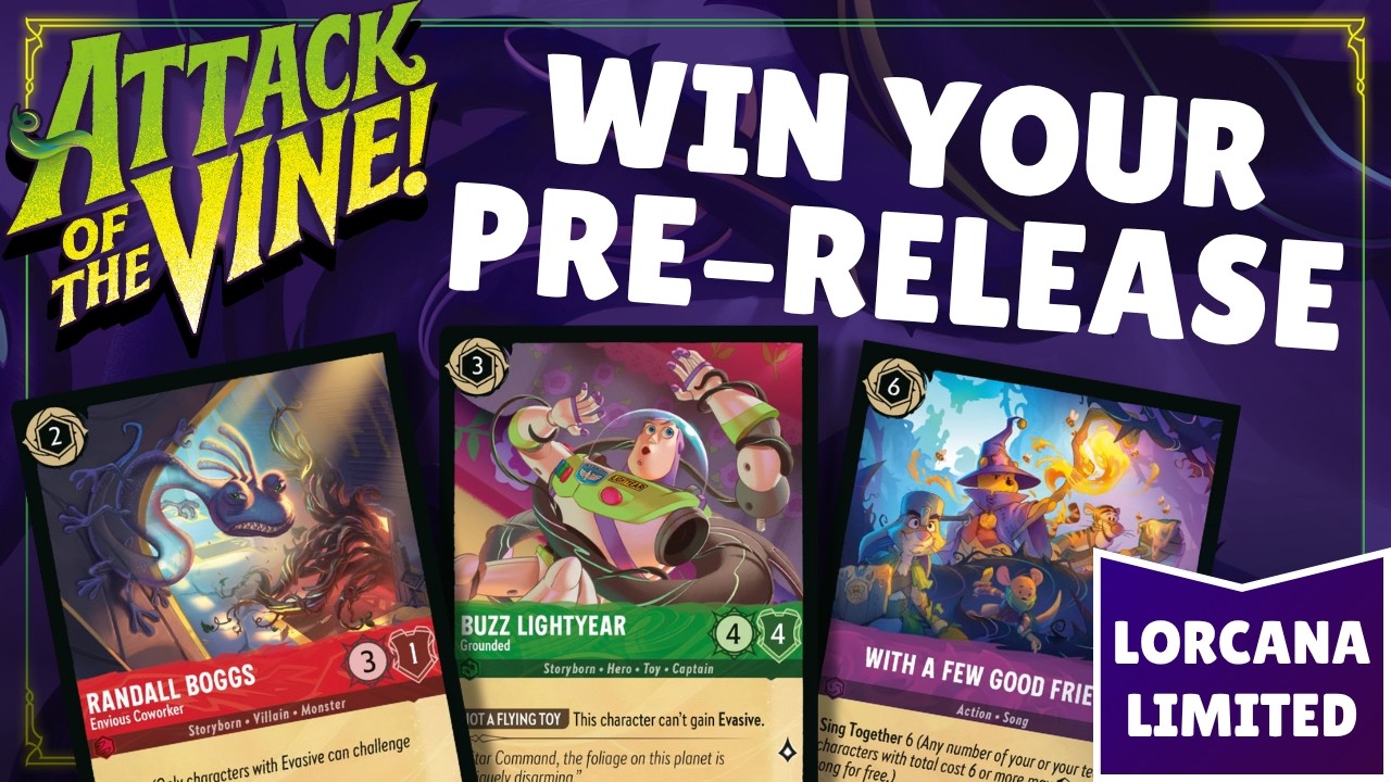 Lorcana: Attack of the Vine | Learn how to WIN your Prerelease!  Limited Primer (Sealed & Draft)