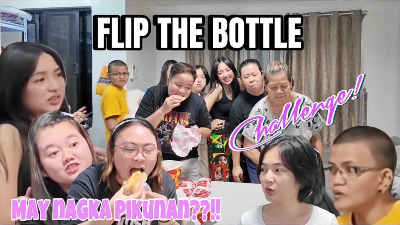 FLIP THE BOTTLE CHALLENGE! | MAY NAGKAPIKUNAN!
