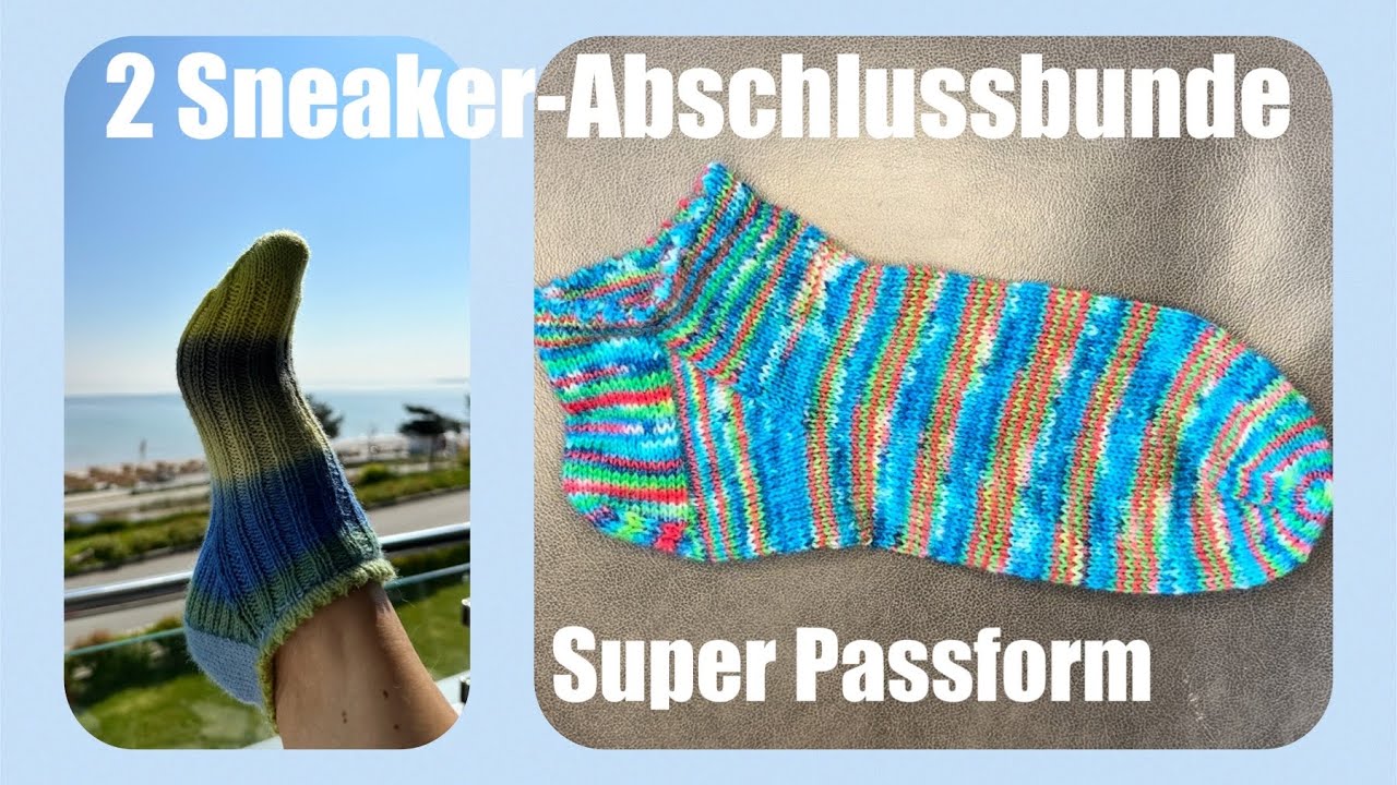 Sneaker Socken Abschlüsse - kostenlose Anleitung