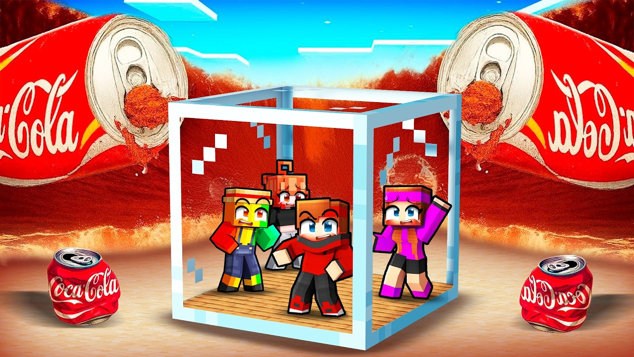 TSUNAMI Coca-Cola VS Bunker de l’APOCALYPSE sur Minecraft !