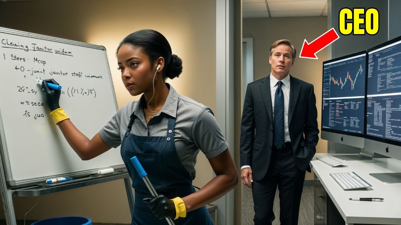 Single Mom JANITOR Solved $500M Problem in Seconds — What the CEO Did Next Left Everyone Speechless!