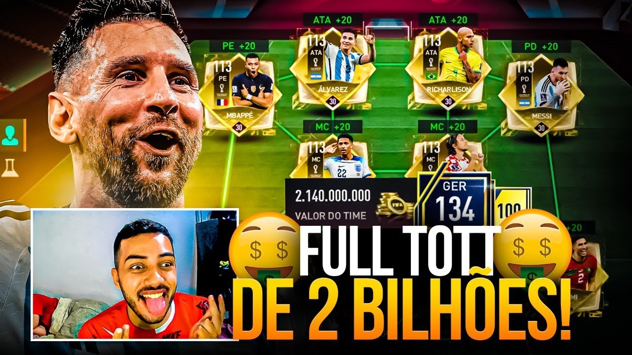 MDS! 😱 MONTEI TIMAÇO FULL TOTT DE 2 BILHÕES EM CONTA ABSURDA 🔥🤑 | MTOS PACKS 😍 - FIFA MOBILE 2023