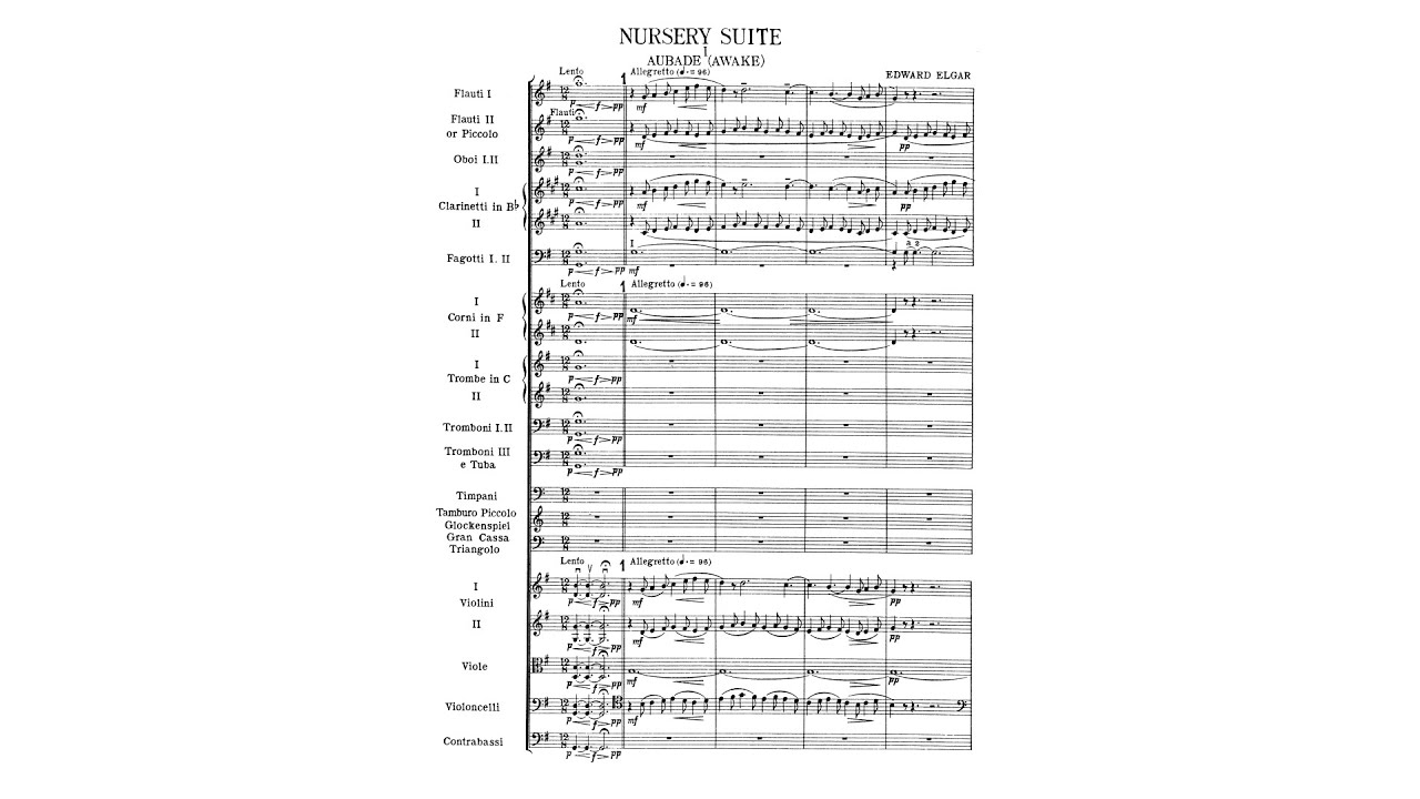 Elgar: Nursery Suite (with Score)