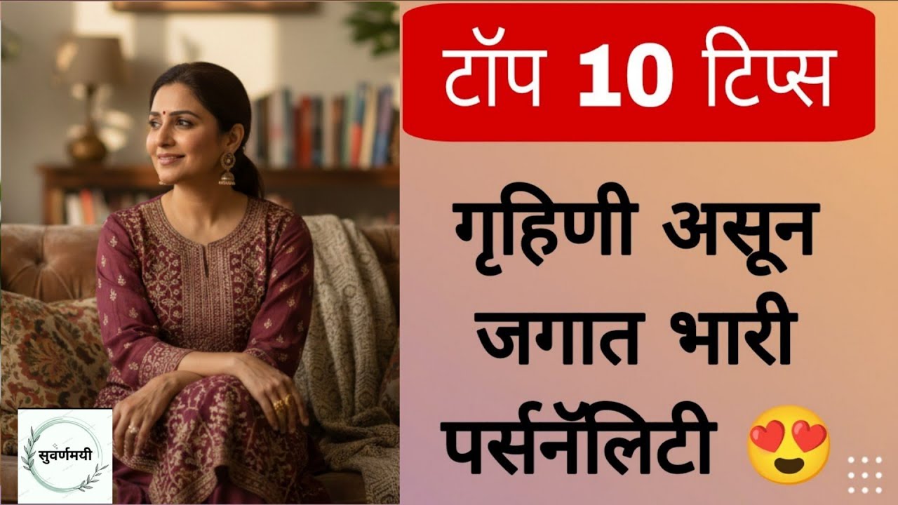 घरासोबतच स्वतःलाही  घडवा./personality development tips/for homemakers / housewife motivation marathi