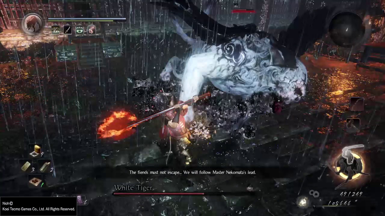 Nioh White Tiger No Damage