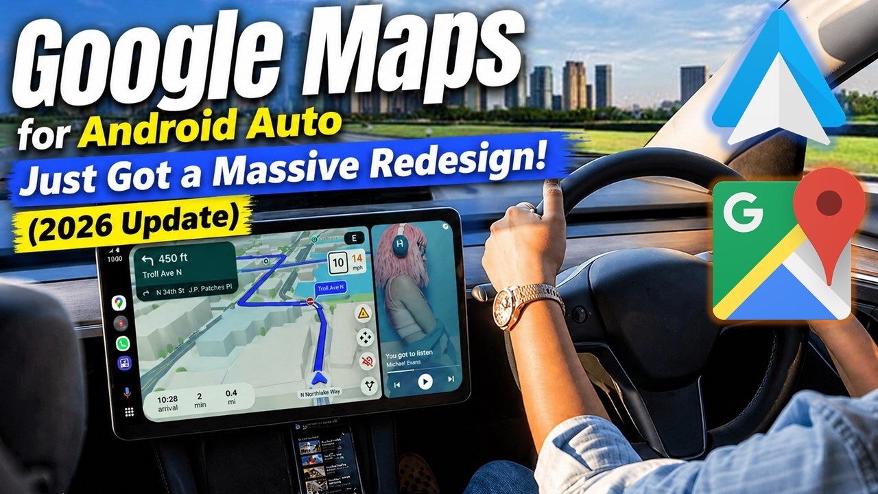 Google Maps for Android Auto Just Got a Massive Redesign! Biggest 2026 Update Yet.