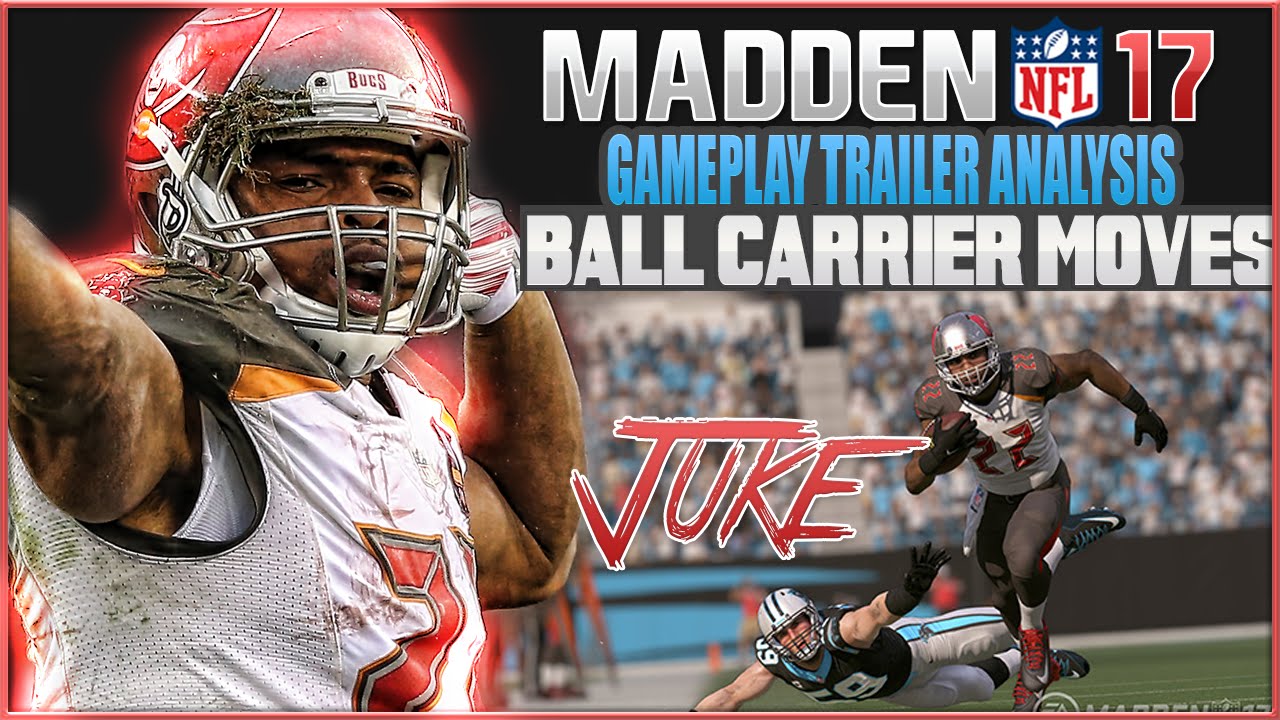 Madden 17 Gameplay Trailer Analysis: Ball Carrier Moves - JUKE!