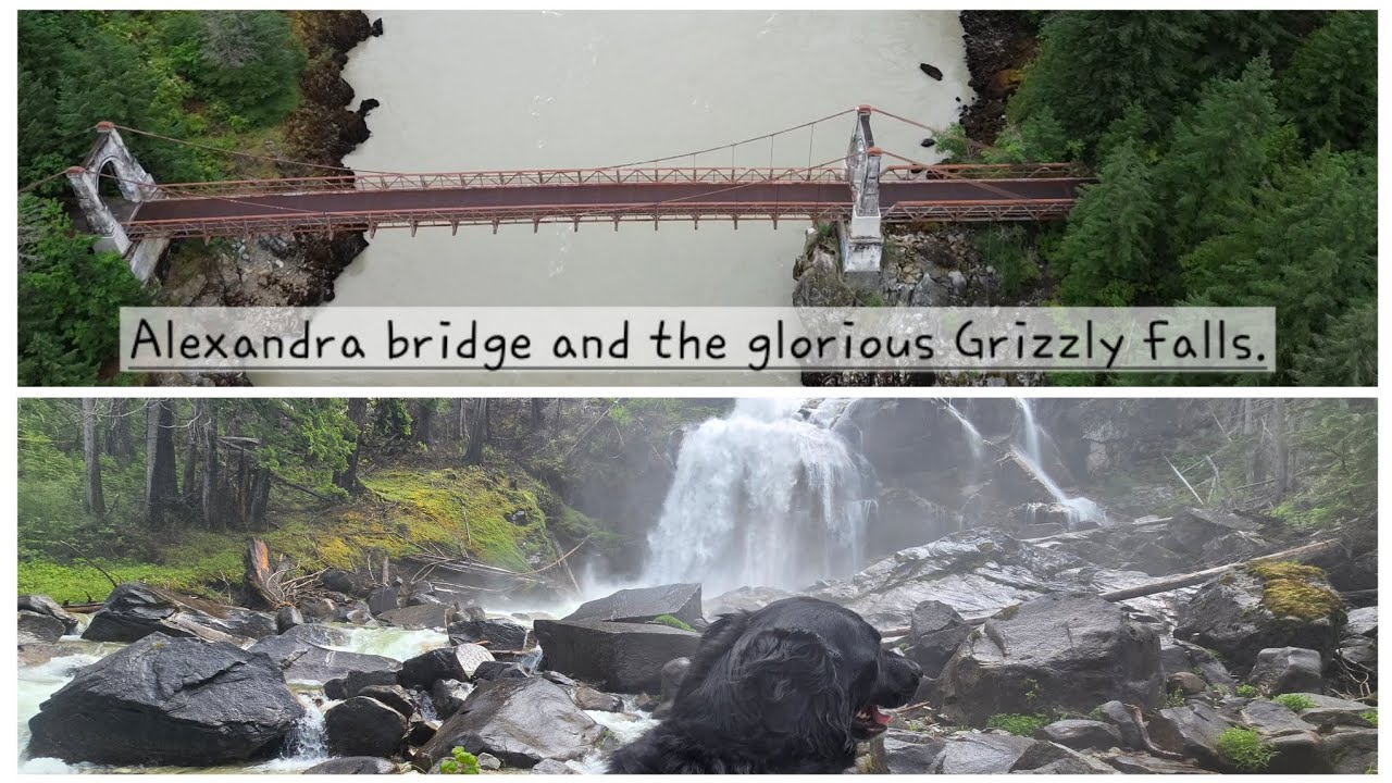 Alexandra and the glorious Grizzly falls.