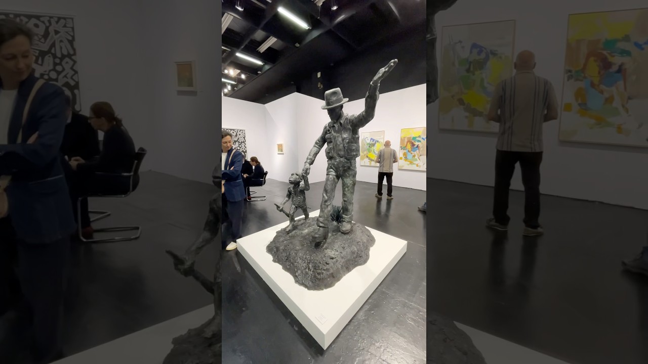 J&ouml;rg Immendorf: Beuys mit Affe (2005). Galerie Michael Werner at Art Cologne 2024 #art