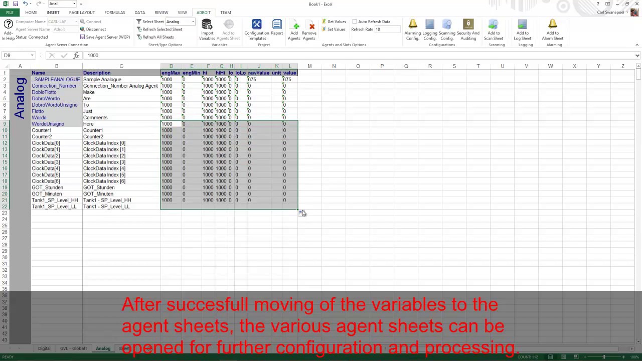 GXWorks2 Variable Imports