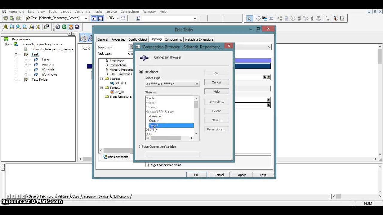 List file in Informatica