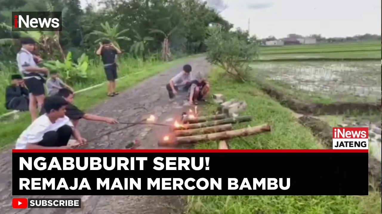 Serunya Ngabuburit! Remaja Sragen Main Mercon Bambu | iNews Jateng