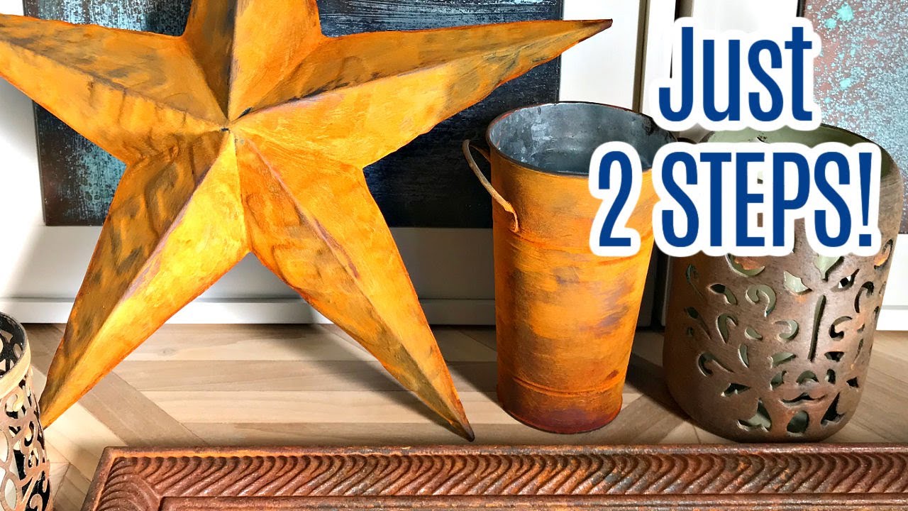How to Paint a Beautiful Faux Rust Look - Using Modern Masters Metal Effects Rust Paint Kit