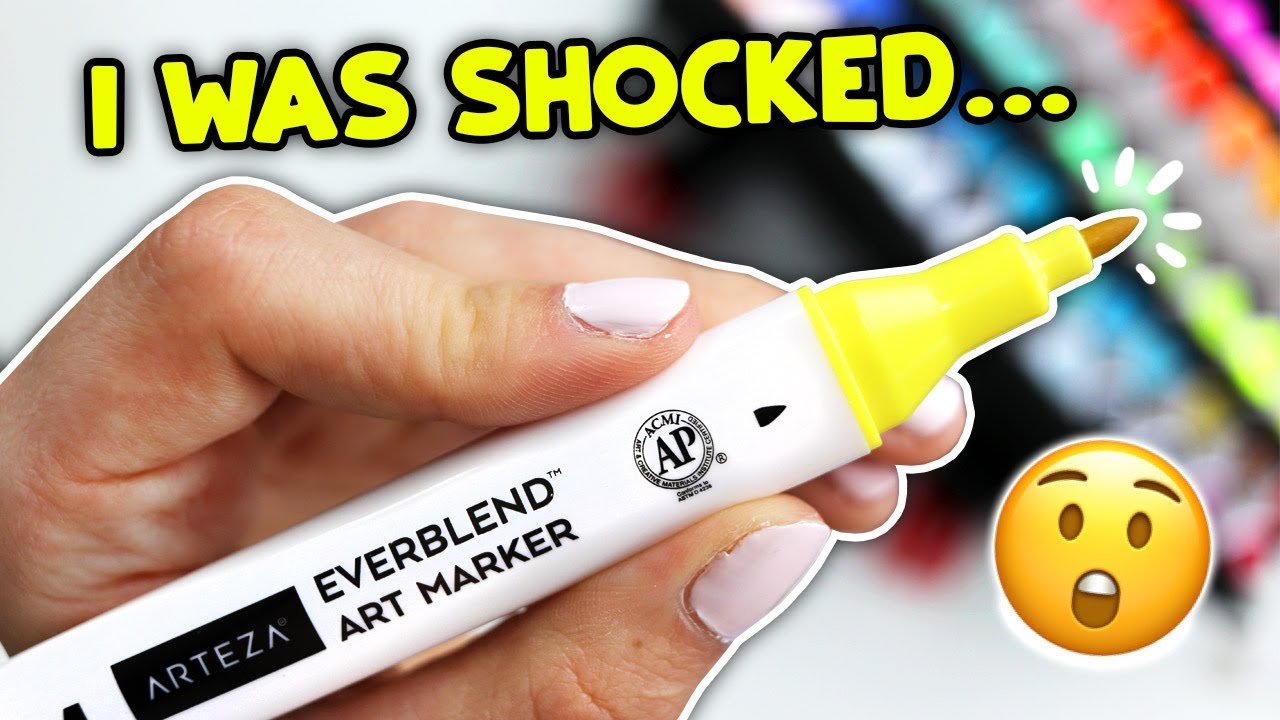 Trying the ARTEZA EVERBLEND ART MARKERS for the first time...