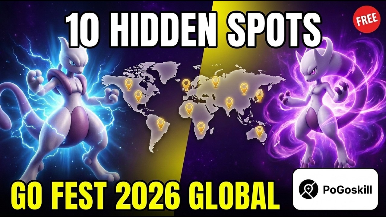 10 Hidden Coordinates for Pok&eacute;mon GO Fest 2026 Global &mdash; Best for Mega Mewtwo Raids full Event Guide