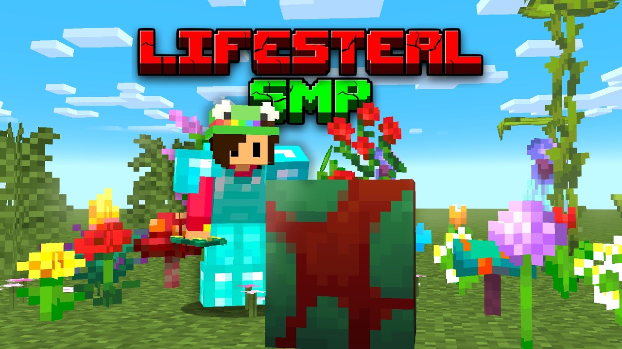 Gathering One of Every Block Pt. 1 - Flowers | Lifesteal SMP S7 ***