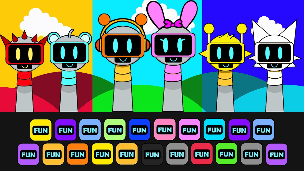 💖Paper DIY💖 FUNBOT COUPLES IN COLORFUL ROBOT WORLD | DIY kertas buku