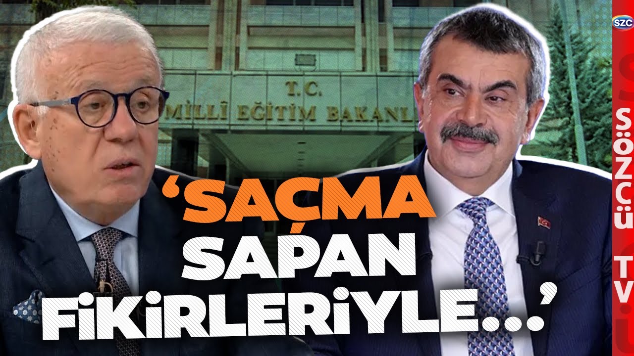 Ertuğrul Özkök'ten Gündemi Sarsacak Yusuf Tekin Çıkışı! 'Saçma Sapan Fikirleriyle...'