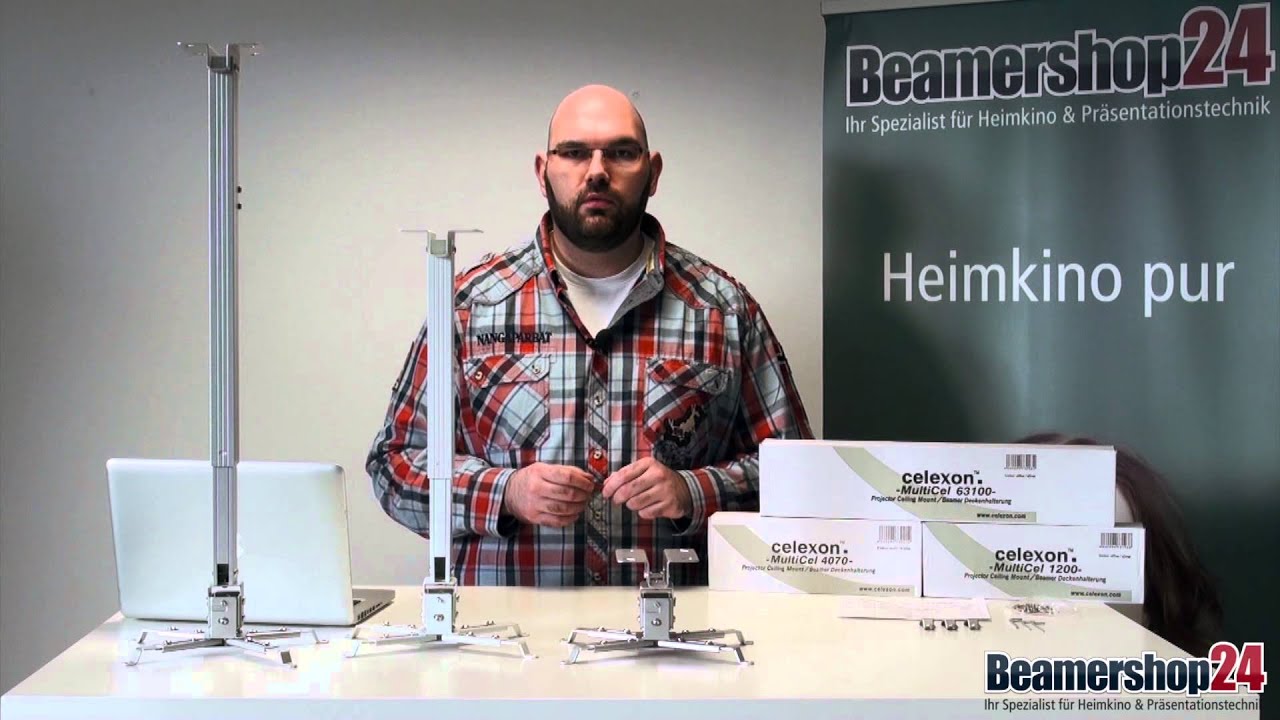 Beamerdeckenhalterungen der celexon MultiCel Economy Serie
