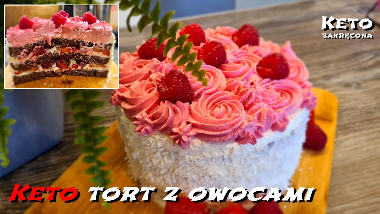 Keto Tort z owocami