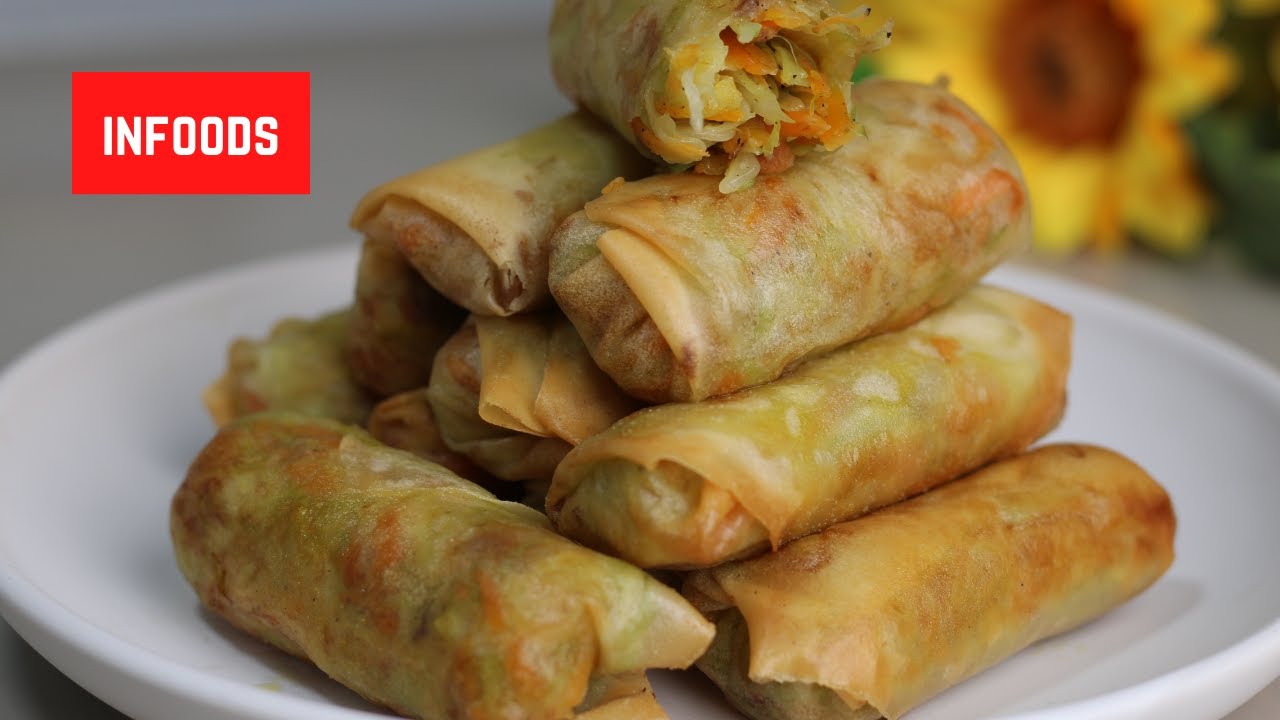Vegetable Spring Rolls Recipe | Simple Vegetarian Dish | Infoods