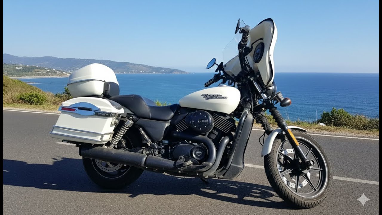 Harley Davidson Street 750 | Highway Cruiser Conversion | Custom Batwing Fairing, Panniers & More