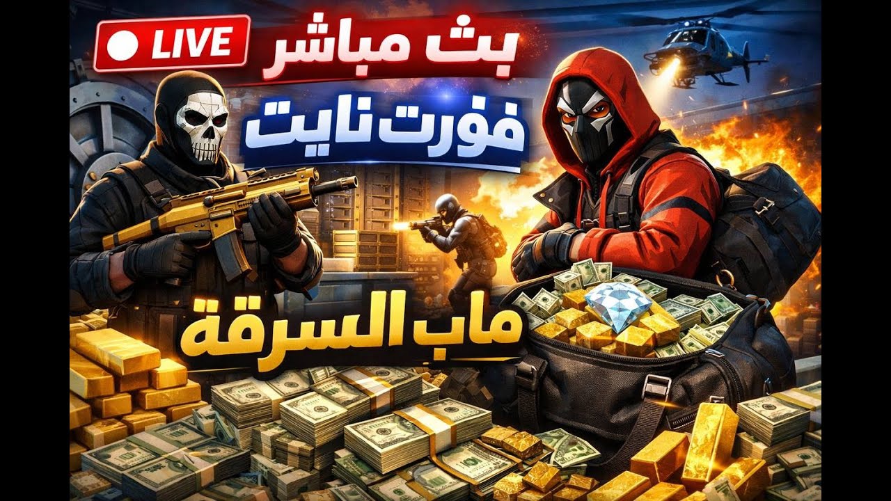 بث مباشر فورتنايت ماب السرقه وبزم تاون