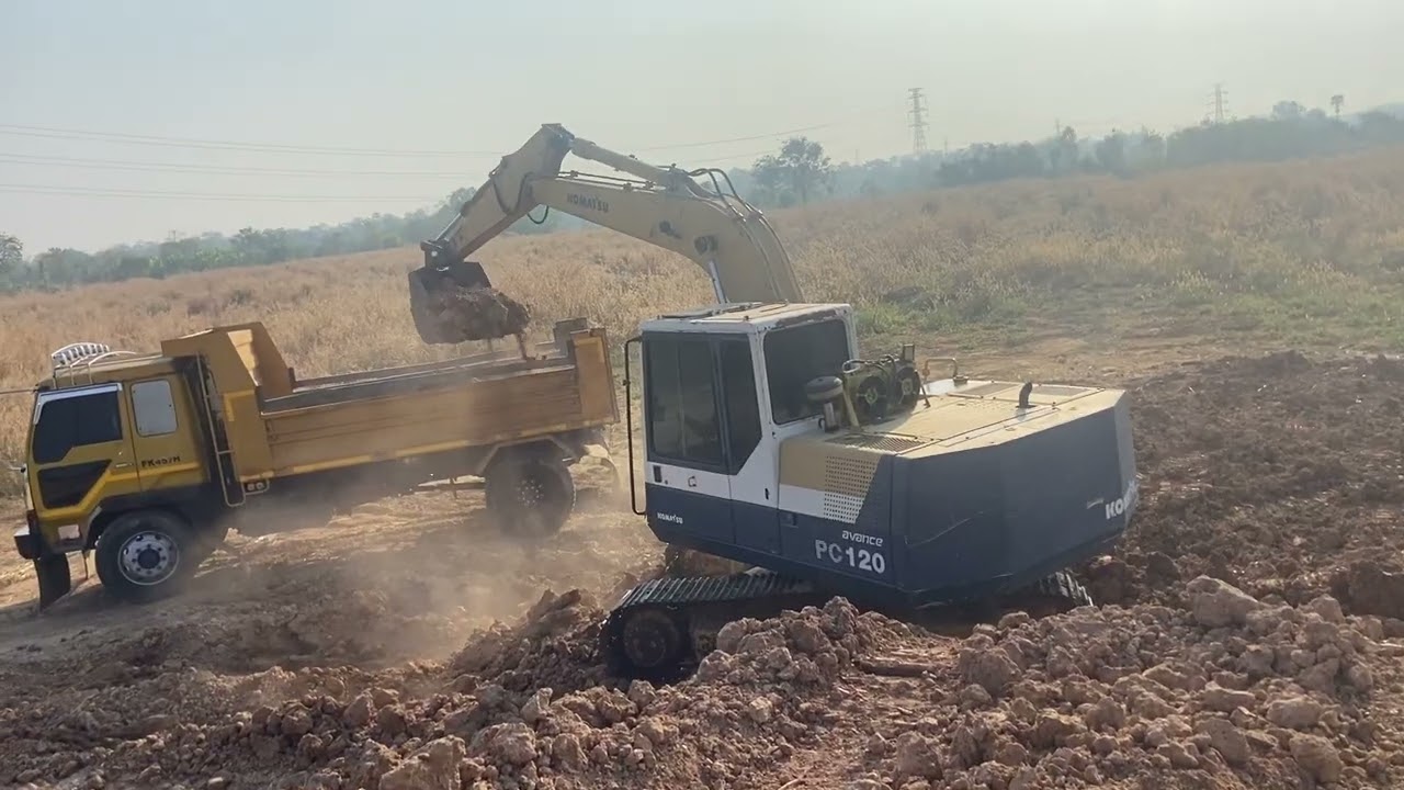 7 กุมภาพันธ์ 2569 งานแรกของเดีือนกับ KOMATSU pc120-5 เจ้าคุณปู่