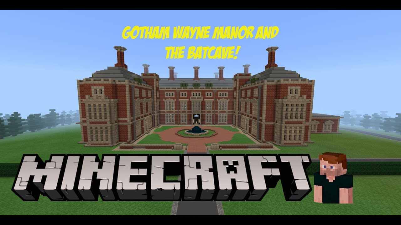 Minecraft Gotham Wayne Manor and Batcave!